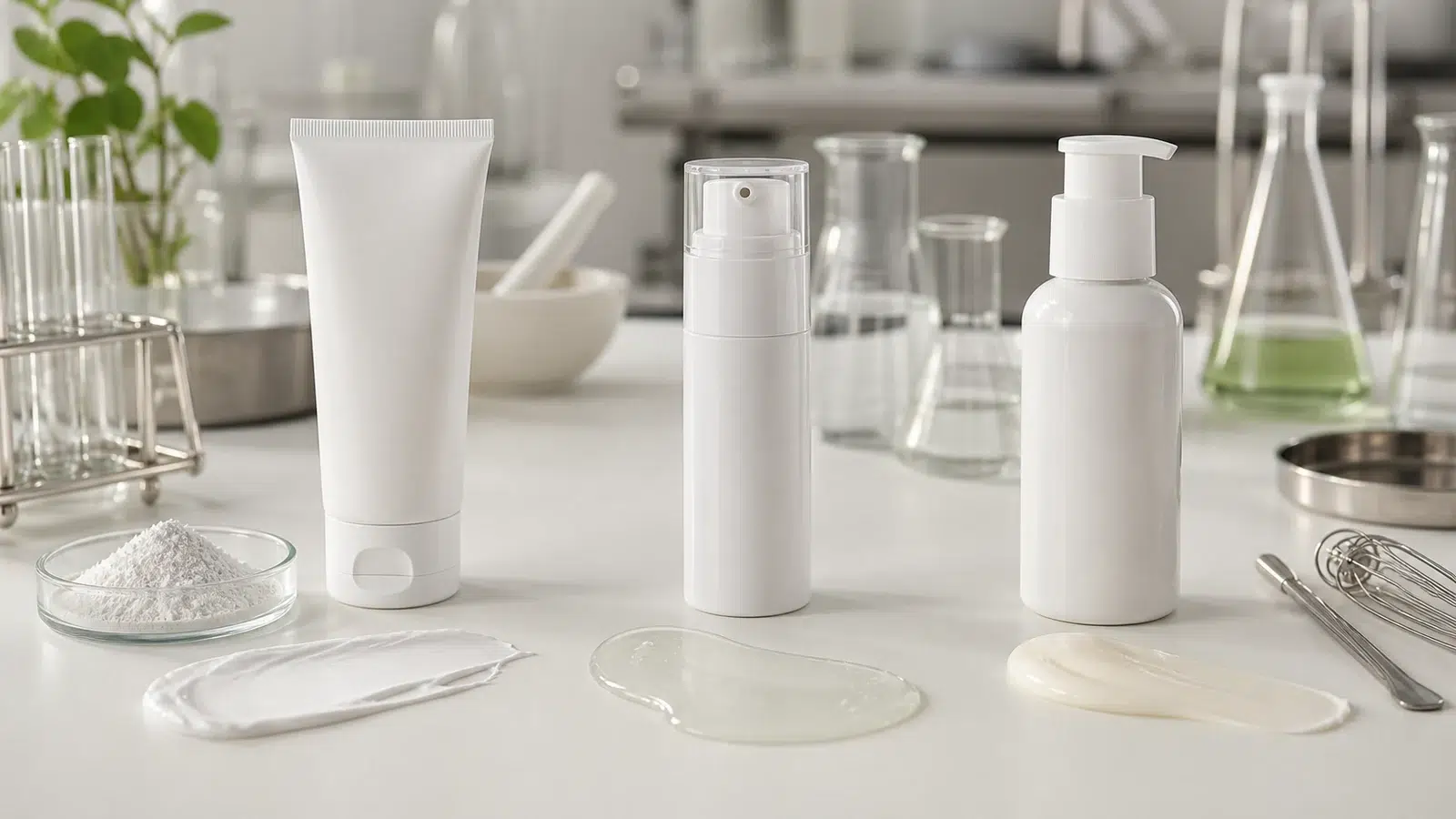Mineral chemical and hybrid sunscreen formulation platforms in a cosmetic lab
