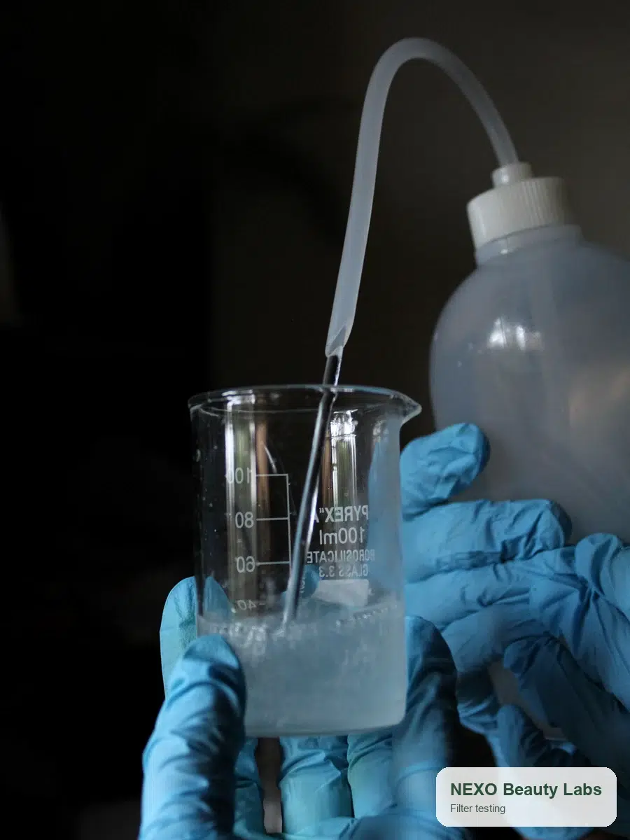 NEXO Beauty Labs non nano zinc oxide filter testing lab