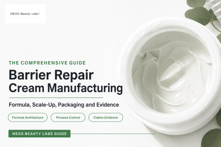 Barrier Repair Cream Manufacturing formulation and scale-up guide