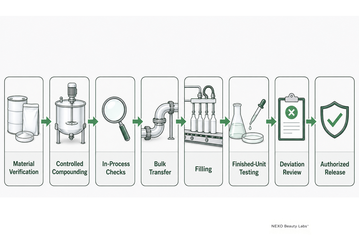 What Body Care Product Manufacturing Must Control — NEXO Beauty Labs