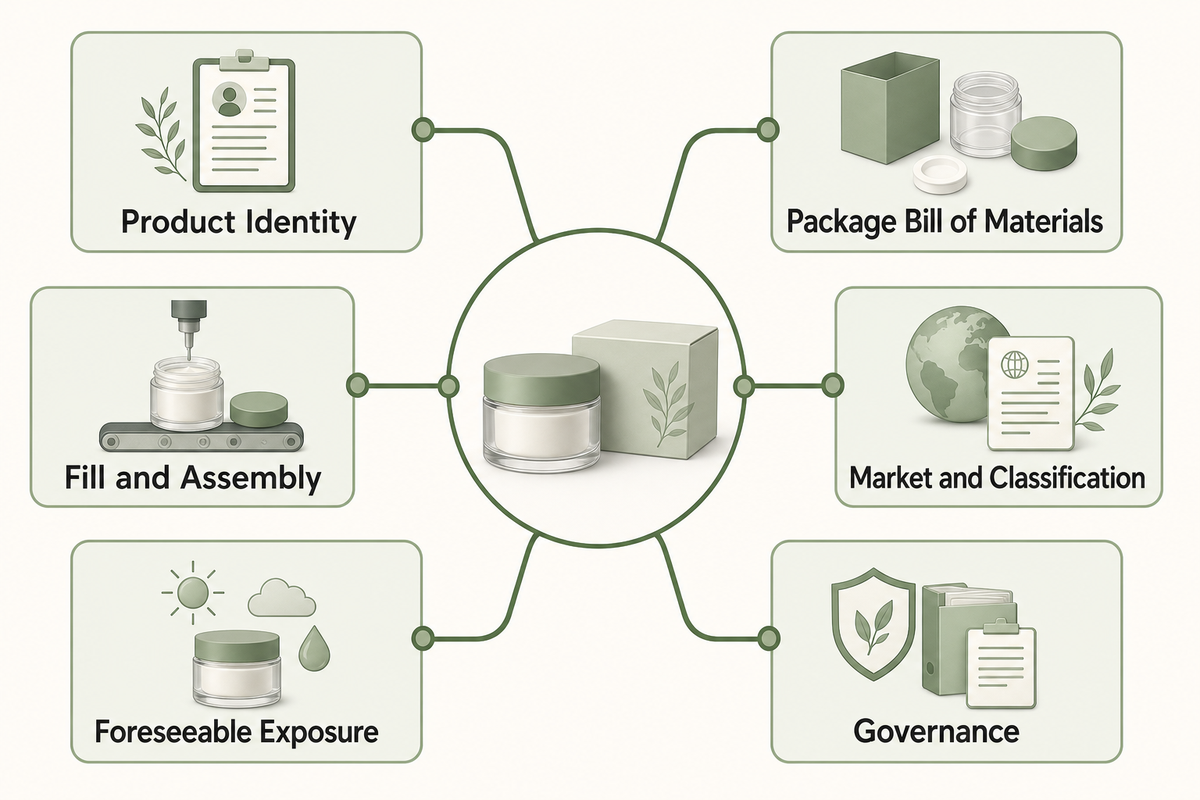 Build the Formula-to-Pack Evidence Brief — NEXO Beauty Labs