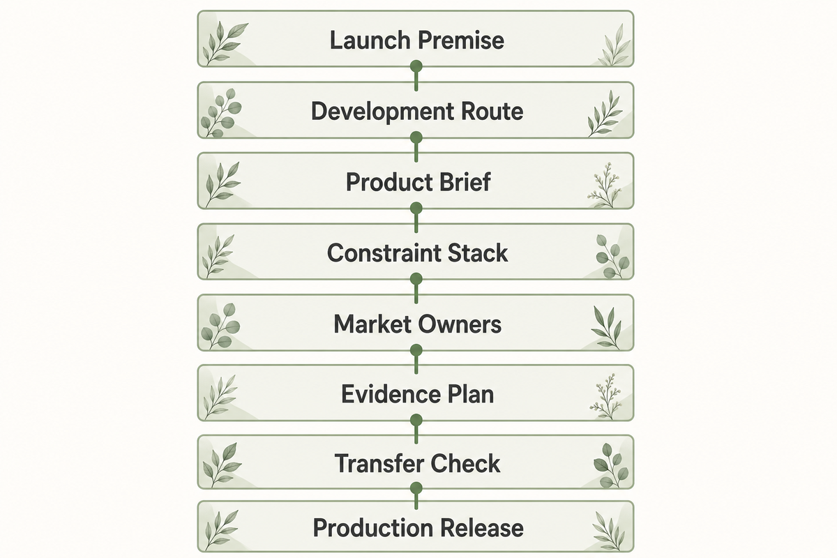 The Idea-to-Release Decision Ladder: An 8-Gate Decision Map Before Production — NEXO Beauty Labs