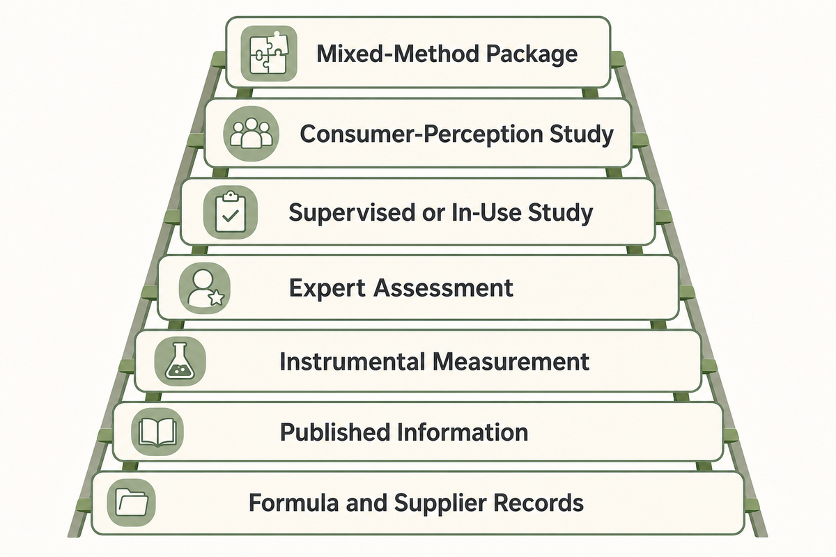 Match Evidence to Performance Claims — NEXO Beauty Labs