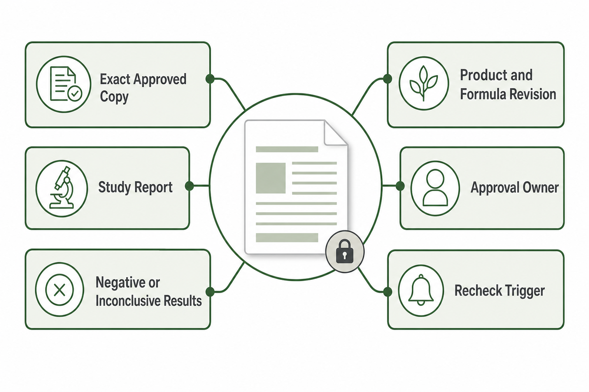 Build a Claim-to-Copy Release Packet — NEXO Beauty Labs