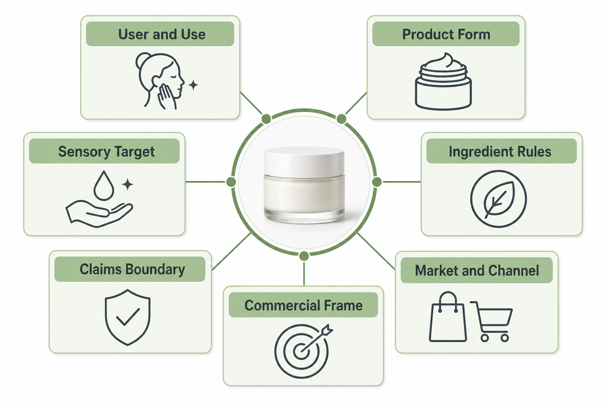 Turn the Concept Into a Manufacturer-Ready Product Brief — NEXO Beauty Labs