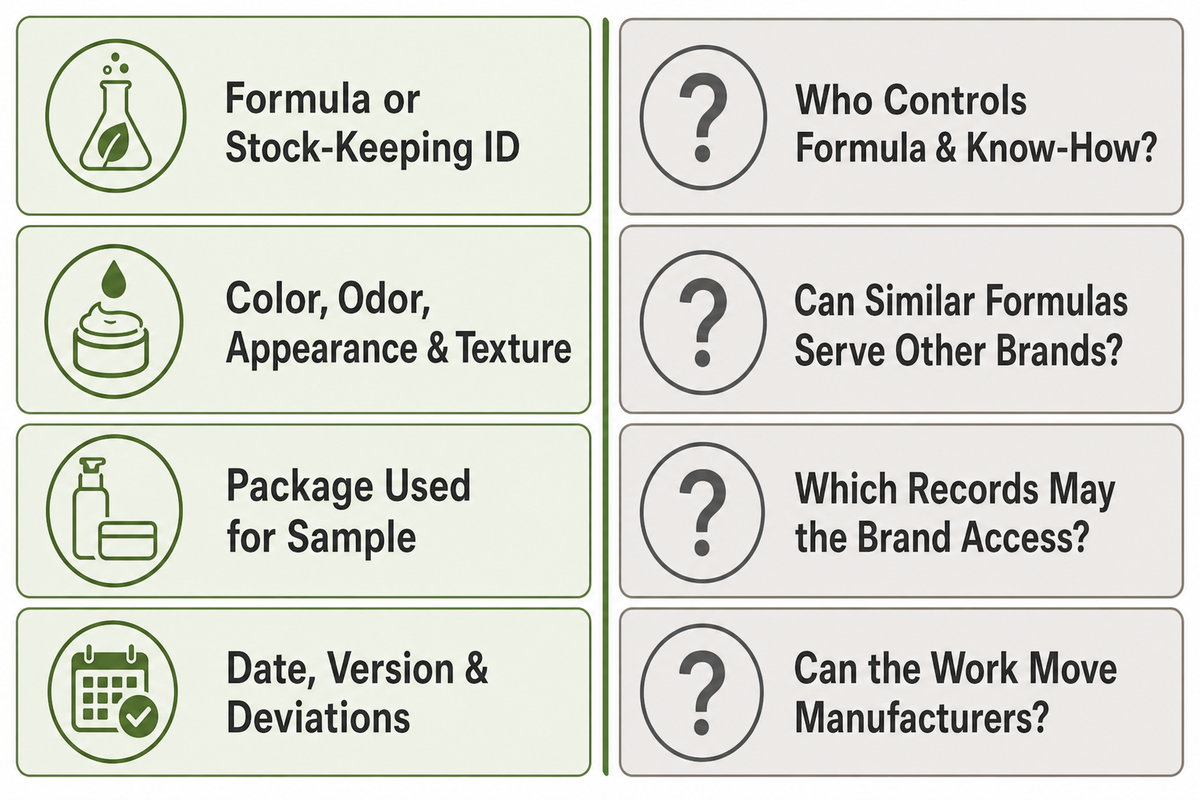 Step 2: Verify the Formula, Sample, and Rights Boundary — NEXO Beauty Labs