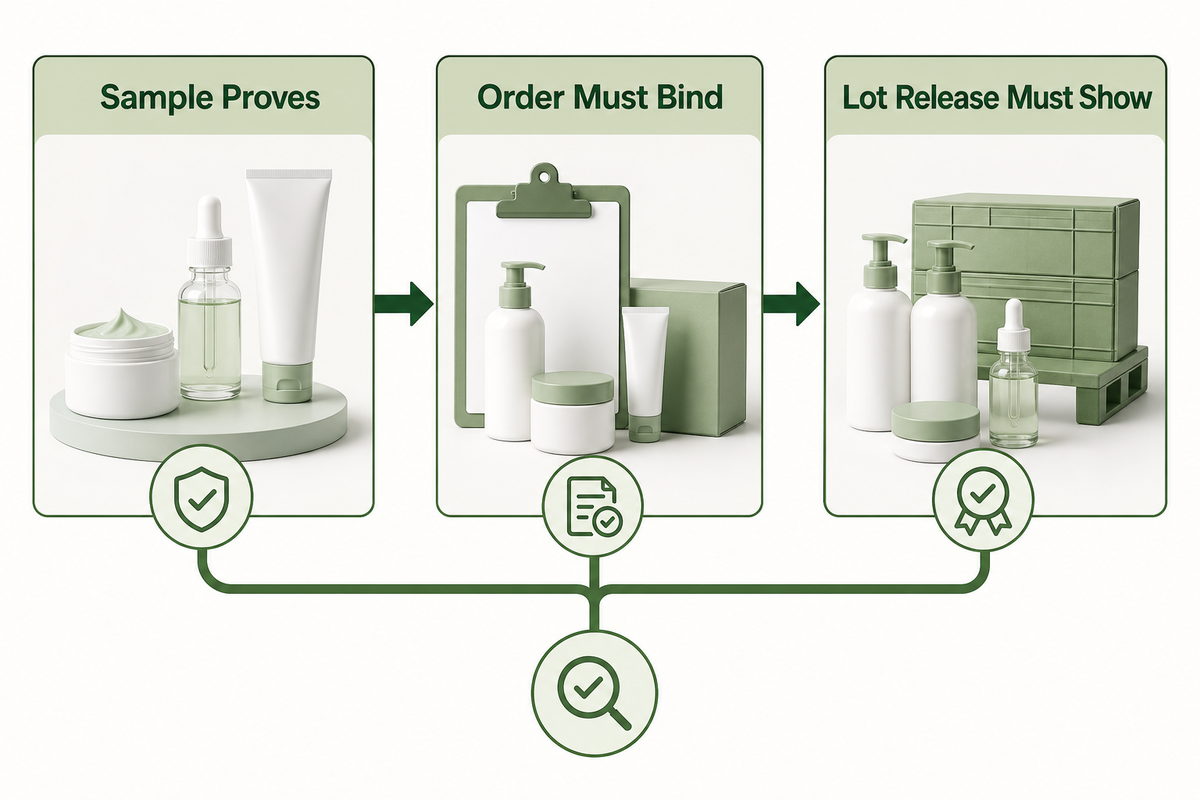 Step 5: Convert the Approved Sample into a Purchase Order — NEXO Beauty Labs