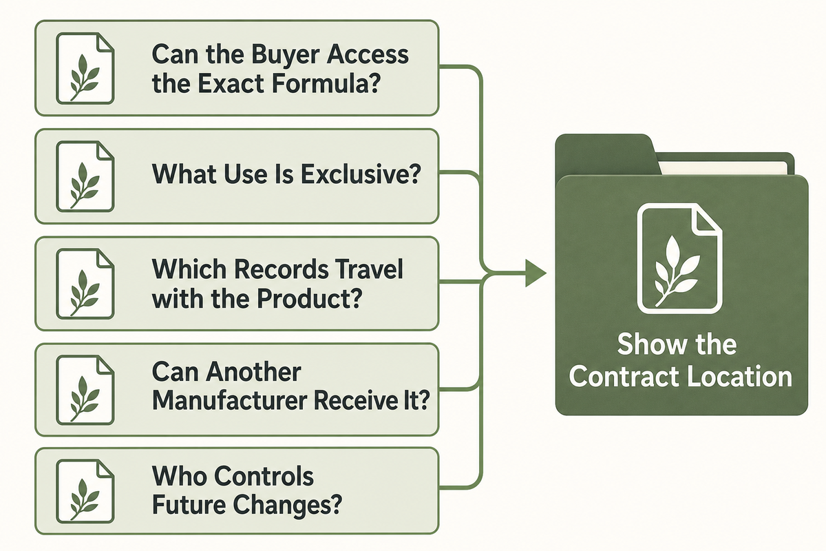 Formula Control Is a Bundle of Separate Rights and Records — NEXO Beauty Labs