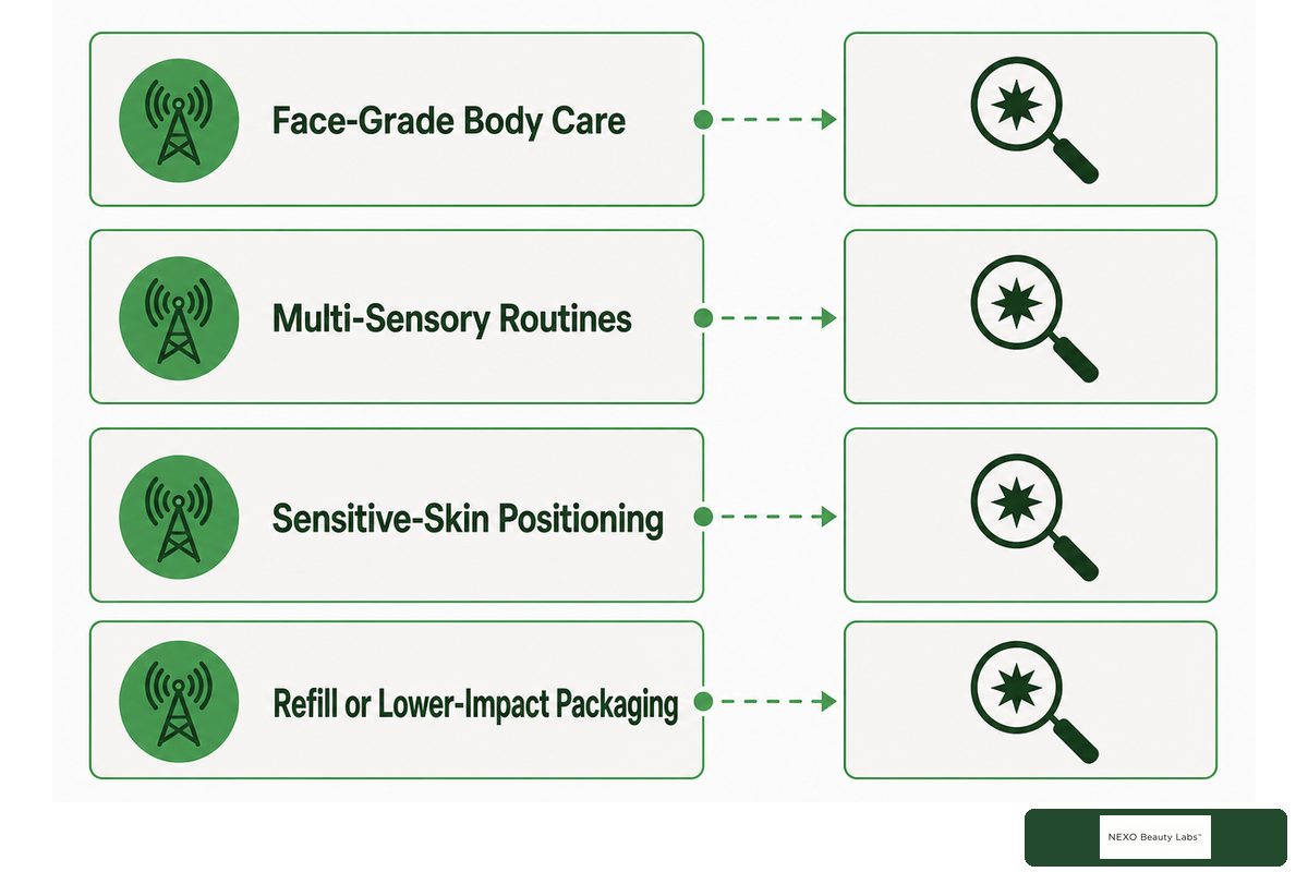 What Is Changing in Body Care in 2026, and What Should Brands Test First? — NEXO Beauty Labs