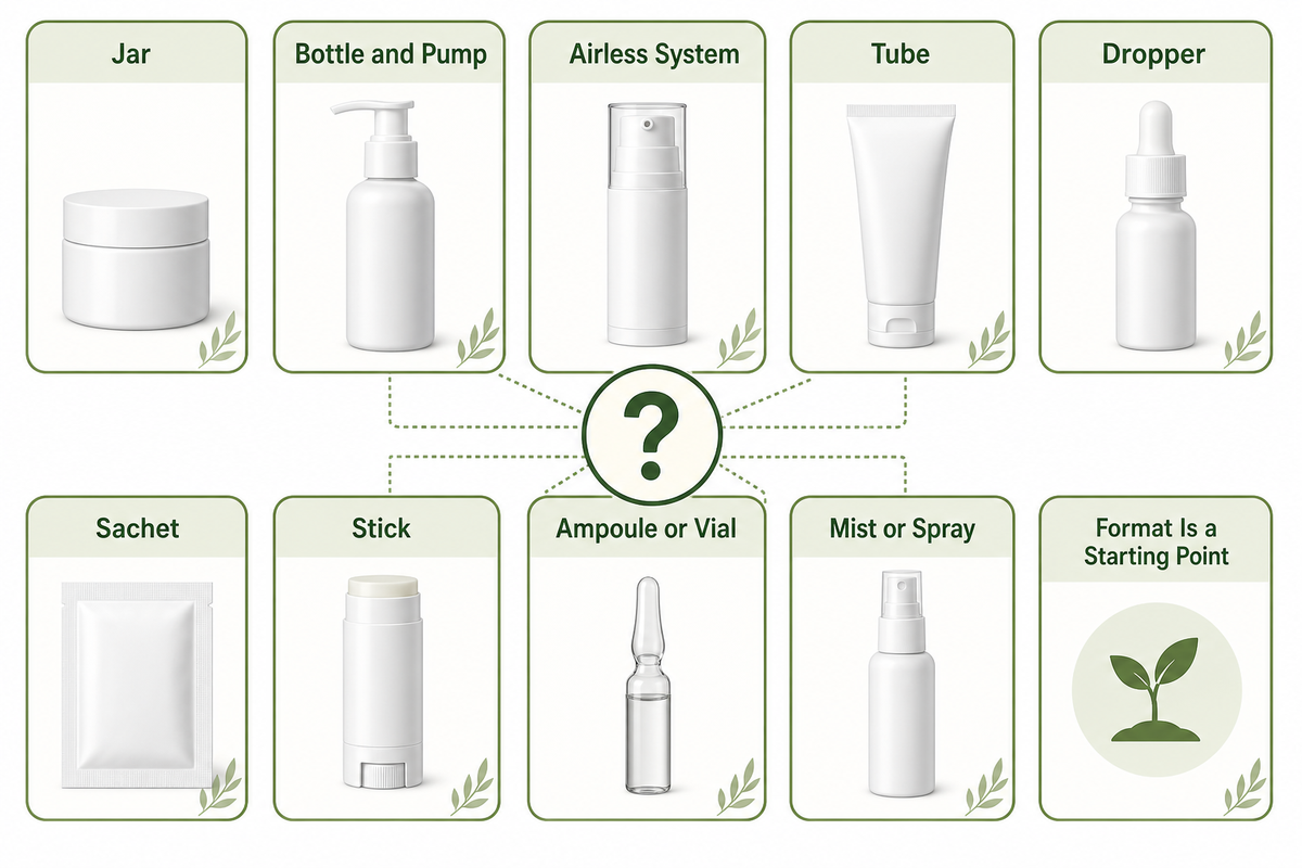 2. Compare Bottles, Jars, Tubes, Pumps, Droppers, and Sachets — NEXO Beauty Labs