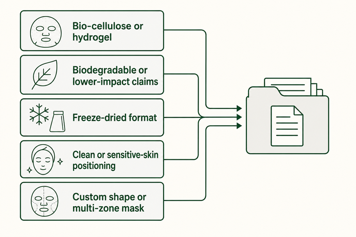 Five sheet mask trend signals that change material, claim, package, and validation requests.